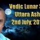 Vedic Lunar Scope Video - Uttara Ashadha 2nd July, 2015