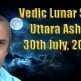Vedic Lunar Scope Video - Uttara Ashadha 30th July, 2015