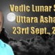 Vedic Lunar Scope Video - Uttara Ashadha 23rd September, 2015